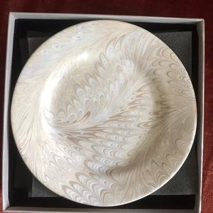 Juliska Firenze Marbleized Cocktail Plates